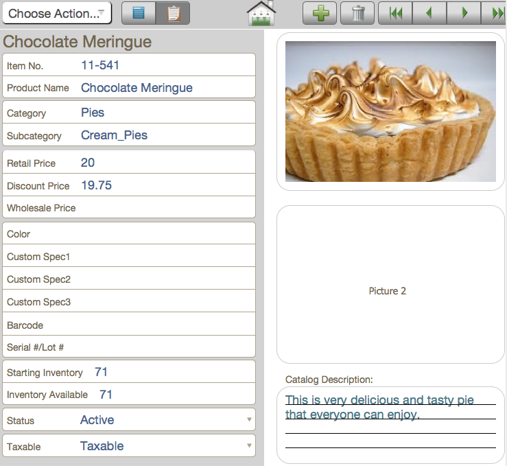 Sales Tool and Product Catalog